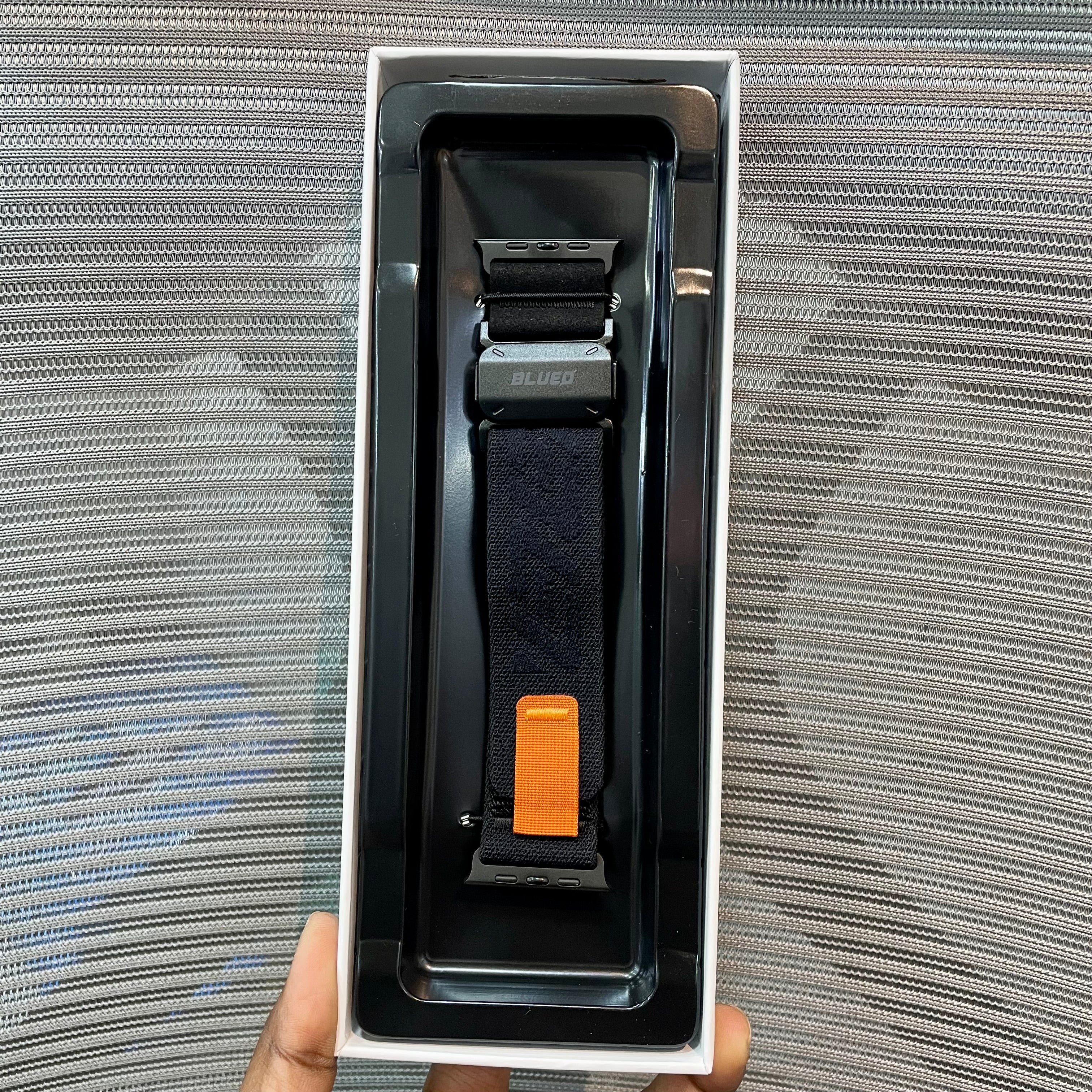 Woven Nylon Lock Watch Band