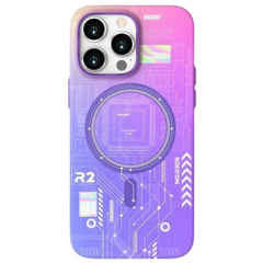 Luminous Circuit Board Night Glue Radium Hard Back Cover Case for Iphone