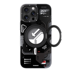 Protective Apple iPhone Back Cover - YOUNGKIT Cyberpunk 360° Rotation Ring Stand Case for iPhone 16 - Style 6