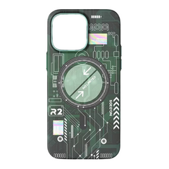 Luminous Circuit Board Night Glue Radium Hard Back Cover Case for Iphone