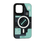 Protective Apple iPhone Back Cover - 3D Matte Print Case for iPhone with detachable ring protection - Style 13