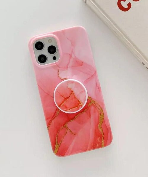 Marble Custom Soft Cases Slim With Phone Holder Mobile Case by CoverMeUp