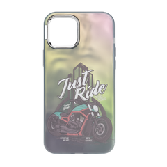 High Print Shock Proof Foil Texture Case with detachable metal ring