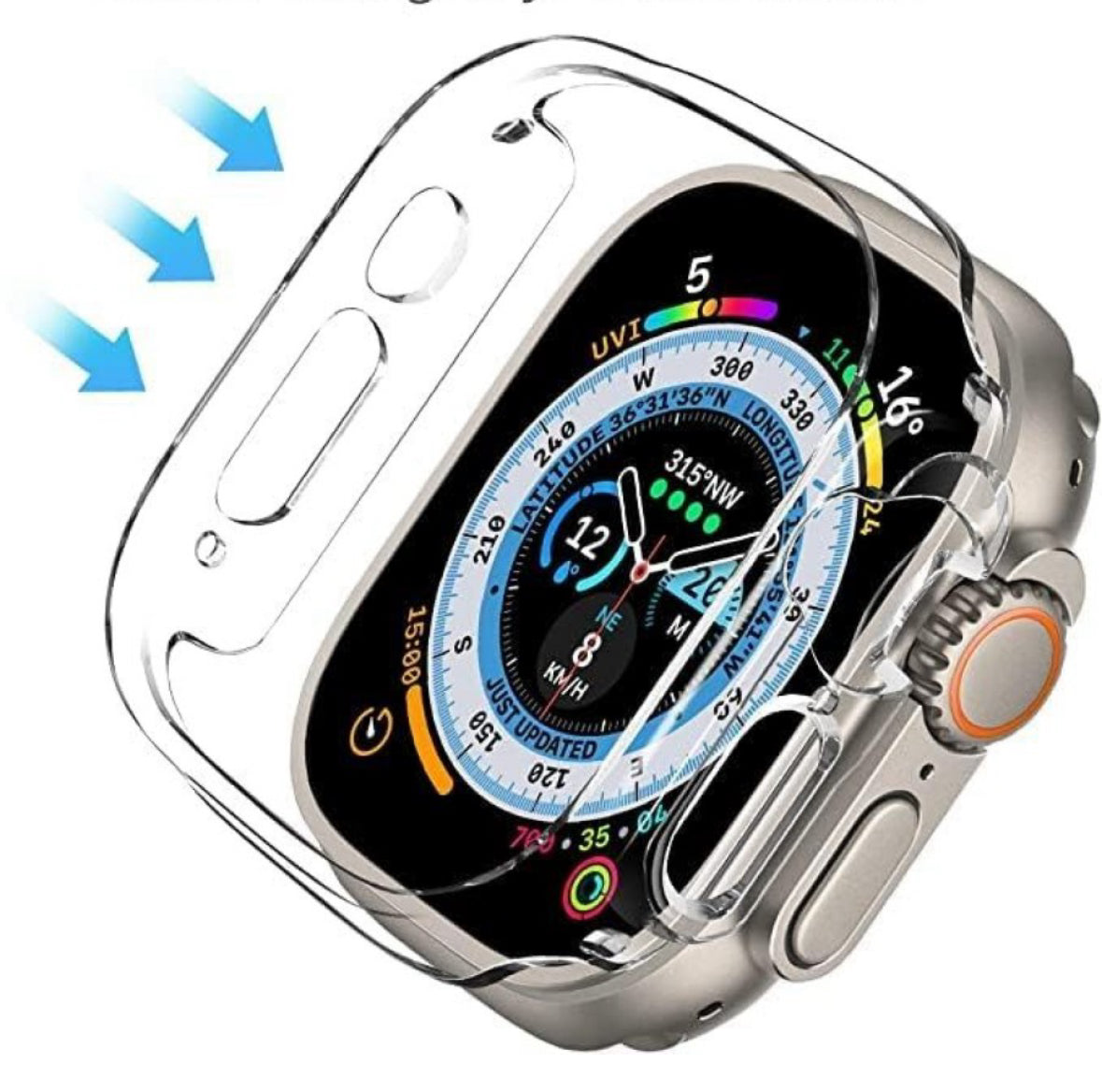 iWatch Bumper Case Without Glass- Transparent Glossy ( No.1357 ) Mobile Case by CoverMeUp - Style 5