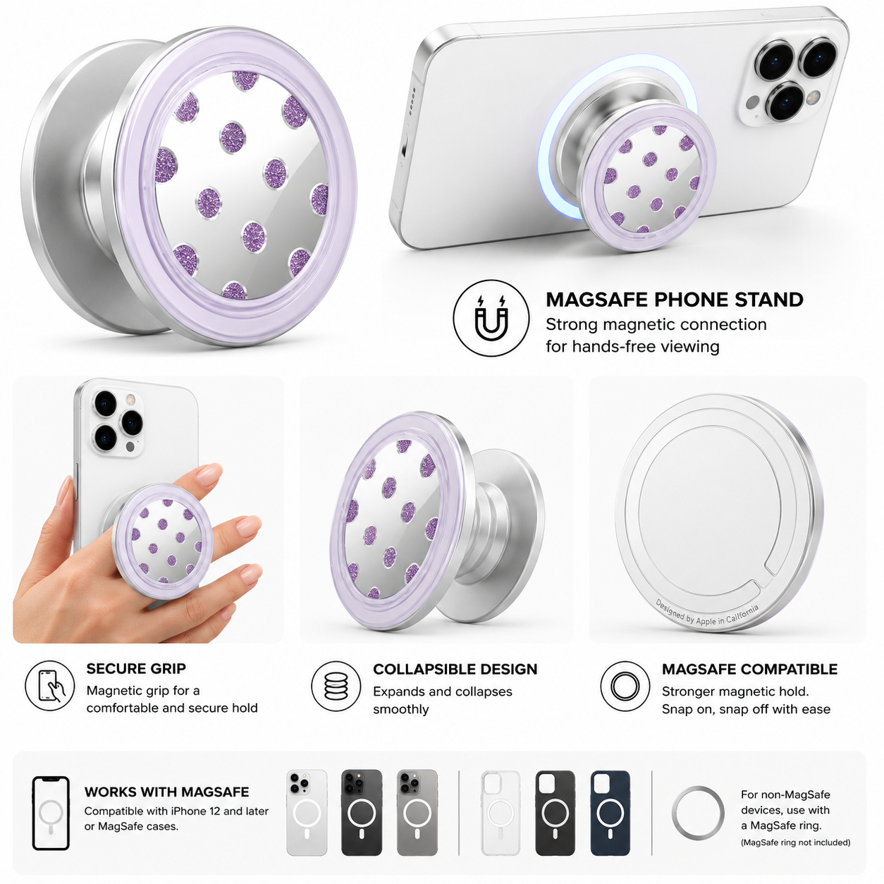 MagSafe Designer Pop Socket (Design 28)