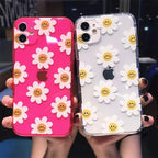Custom Slim Daisy Floral Soft Cases With 3D Phone Holder Mobile Case by CoverMeUp