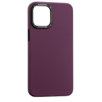 Protective Apple iPhone Back Cover - Smoky Clear Case for iPhone with metal ring protection - Style 3