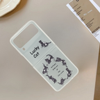 Cute Cartoon Cat Phone Case for Samsung Galaxy Z Flip 4 Mobile Case by CoverMeUp - Style 8