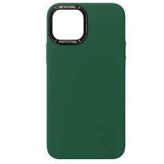 Smoky Clear Case for iPhone with metal ring protection
