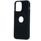 Protective Apple iPhone Back Cover - Leather Case Magsafe  with Logo Cut for iPhone