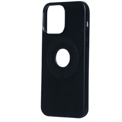 Leather Case Magsafe  with Logo Cut for iPhone