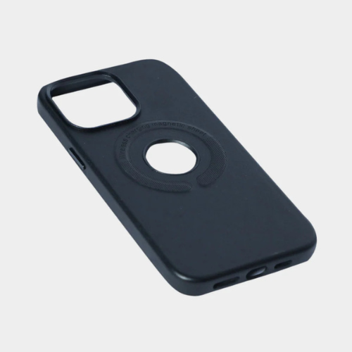 Leather Case Magsafe  with Logo Cut for iPhone