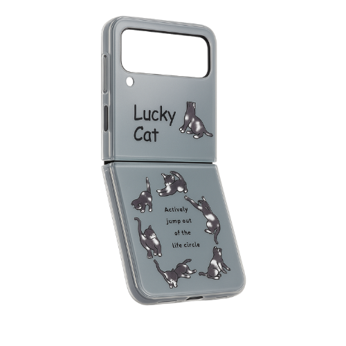 Cute Cartoon Cat Phone Case for Samsung Galaxy Z Flip 4