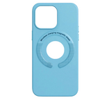 Protective Apple iPhone Back Cover - Leather Case Magsafe  with Logo Cut for iPhone - Style 7