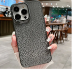 Protective Apple iPhone Back Cover - Frosted Case with logo for iPhone with metal ring protection - Style 4