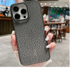 Frosted Case with logo for iPhone with metal ring protection