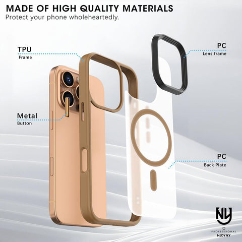 NY PREMIUM ORIGNAL MATTE FINISHING WITH MAGSAFE CASE FOR IPHONE 16