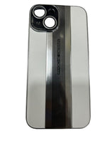 Protective Apple iPhone Back Cover - Luxury Plating Split Joint PU Leather Case for iPhone - Style 5