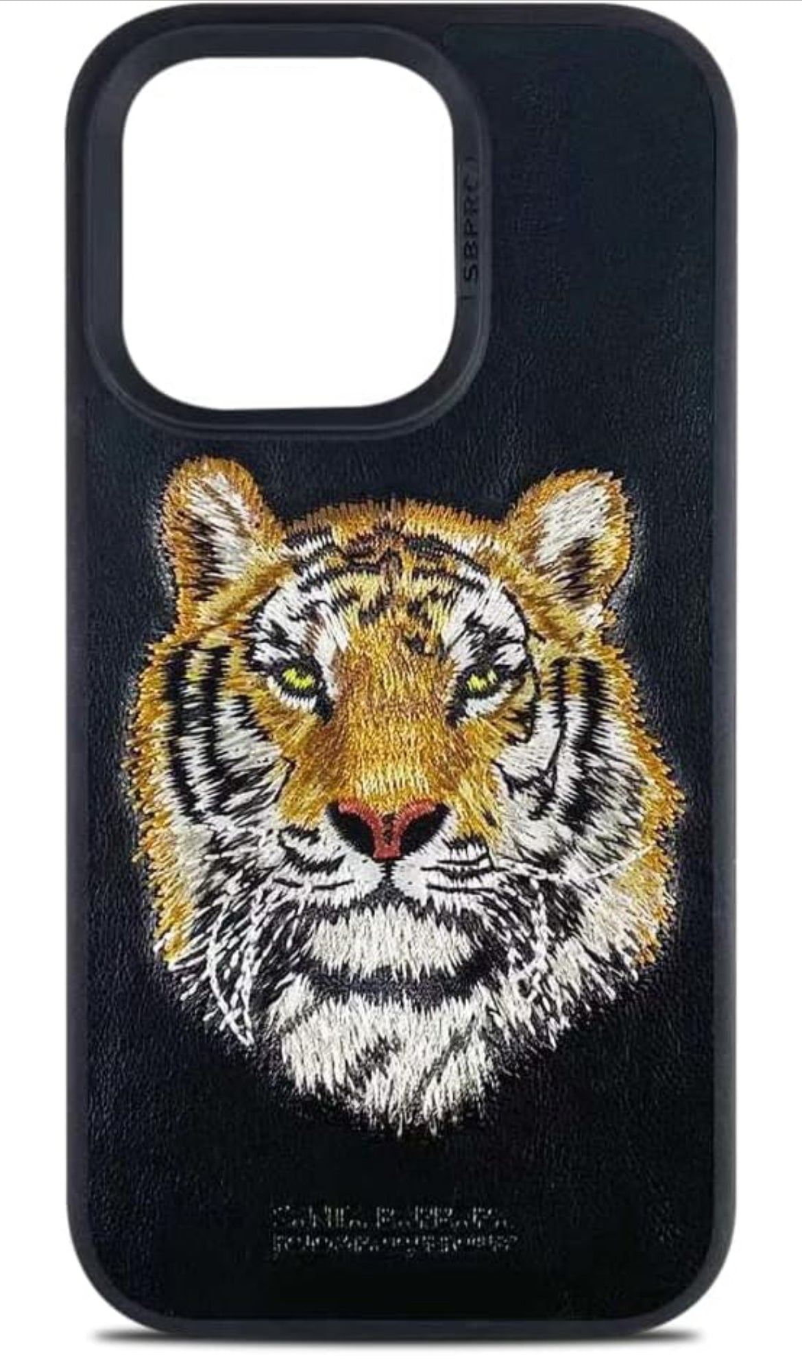 Tiger Savana Series Leather Back Case Compatible with iPhone