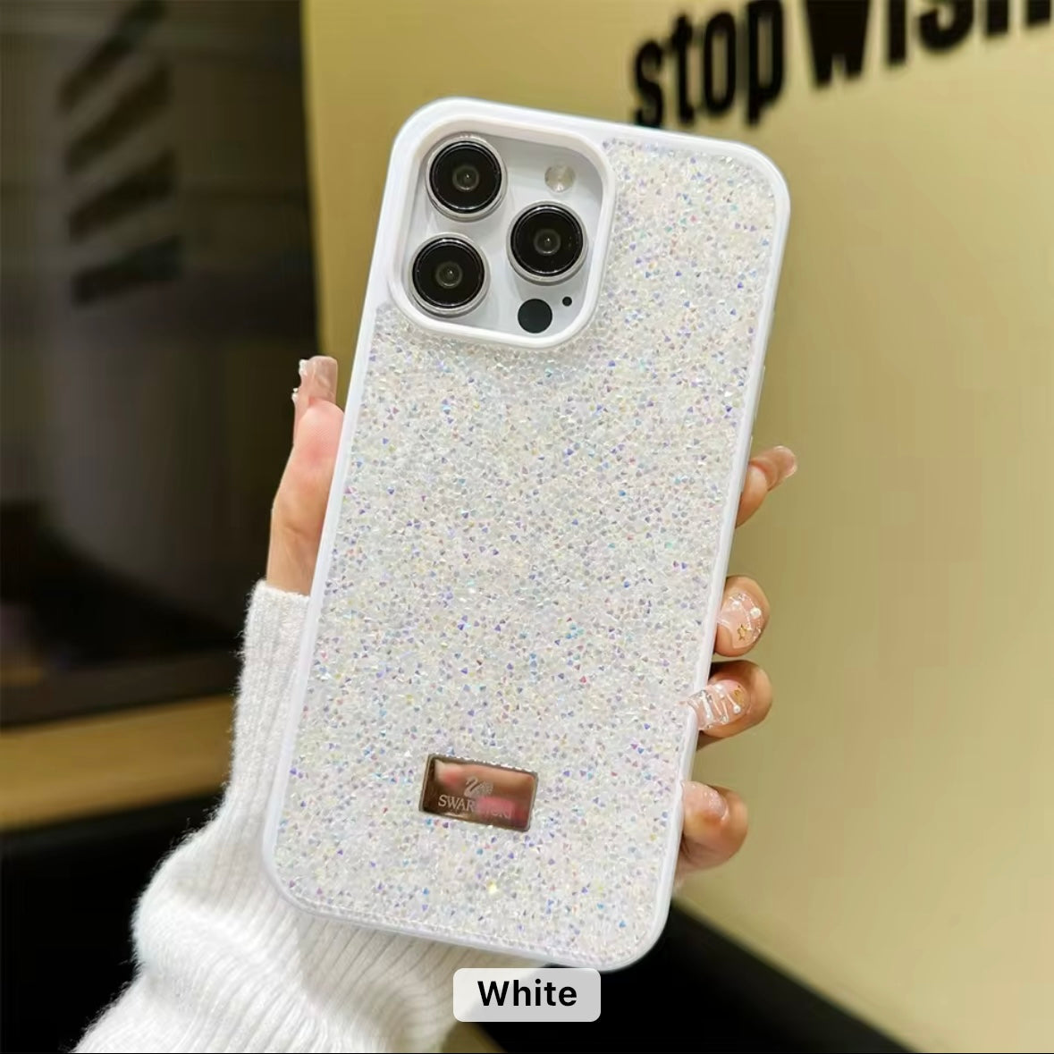 Protective Apple iPhone Back Cover - GlamAura Bling iPhone Case - Style 10