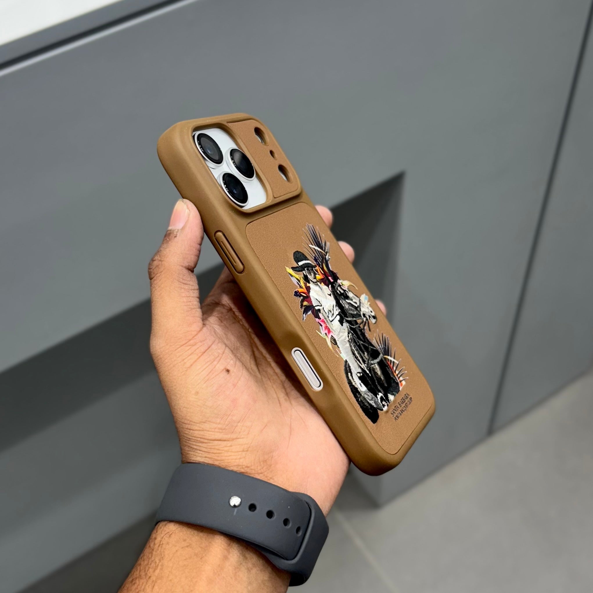 Santa Barbara cedric black Case-Brown ( No. 2007 ) 17 Series Mobile Case by CoverMeUp - Style 2