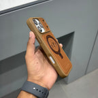 S B primo mag Case with Magsafe-Brown ( No. 2012 ) 17 Series Mobile Case by CoverMeUp - Style 2
