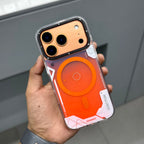YOUNGKIT LIQUID SAND with Magsafe - Orange ( No . 2313 ) Mobile Case by CoverMeUp - Style 3