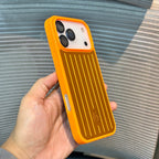 Protective Apple iPhone Back Cover - GrooveShield Aluminium iPhone 17 Pro Case - Style 4