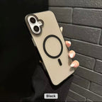 Protective Apple iPhone Back Cover - Slim Fit Hard MagSafe iPhone Case with Embossed Stripes - Style 4