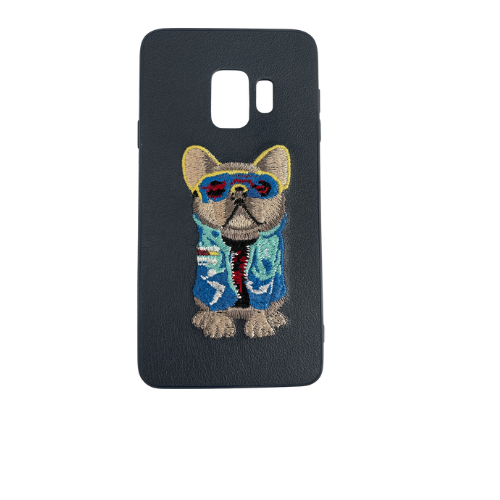 3D Embroidery Leather Back Case Compatible with Samsung Galaxy S8