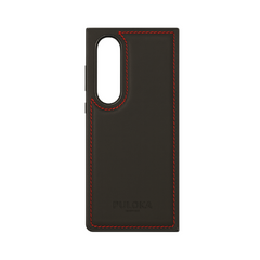 SAMSUNG GALAXY Z FOLD 4 PULOKA Hand Stitched LEATHER FALL PROOF CASE COVER Black