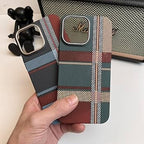 Protective Apple iPhone Back Cover - Carbon Fiber Pattern Case for iPhone with Magsafe Support for iPhone 15 Pro