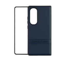 SAMSUNG GALAXY Z FOLD 4 PULOKA LEATHER FALL PROOF CASE COVER PURPLE