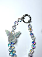 Bling Butterfly Phone Charm Strap Mobile Case by CoverMeUp - Style 2