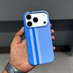 LUXO MAGSAFE CASE - SKY BLUE LINE ( No. 4067 ) Mobile Case by CoverMeUp - Style 2