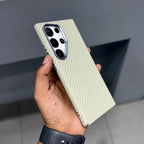 LUXO CARBON CASE SAMSUNG - LIGHT BROWN ( No. 2524 ) Mobile Case by CoverMeUp - Style 2