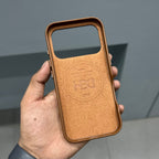 HDB DIVIDING VEGAN LEATHER MAGSAFE CASE - BROWN ( No. 2927 ) Mobile Case by CoverMeUp - Style 3