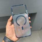 CMAQ CARBON BLOW CASE - BLUE ( No. 3076 ) Mobile Case by CoverMeUp - Style 3