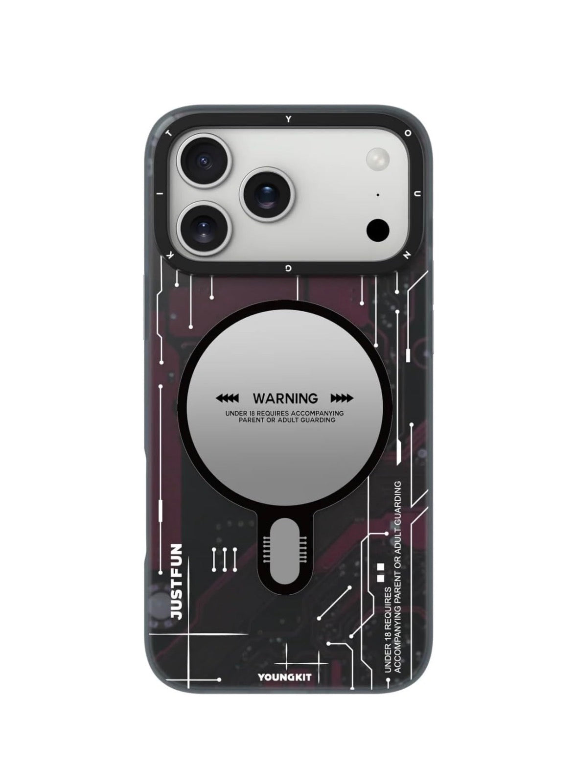 YOUNGKIT Technology Series Matte Finish Cover with Magsafe for iPhone 17/18 Pro & Pro Max