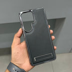 ICON LUXURY LEATHER STAND CASE SAMSUNG - BLACK ( No. 3057 ) Mobile Case by CoverMeUp - Style 4