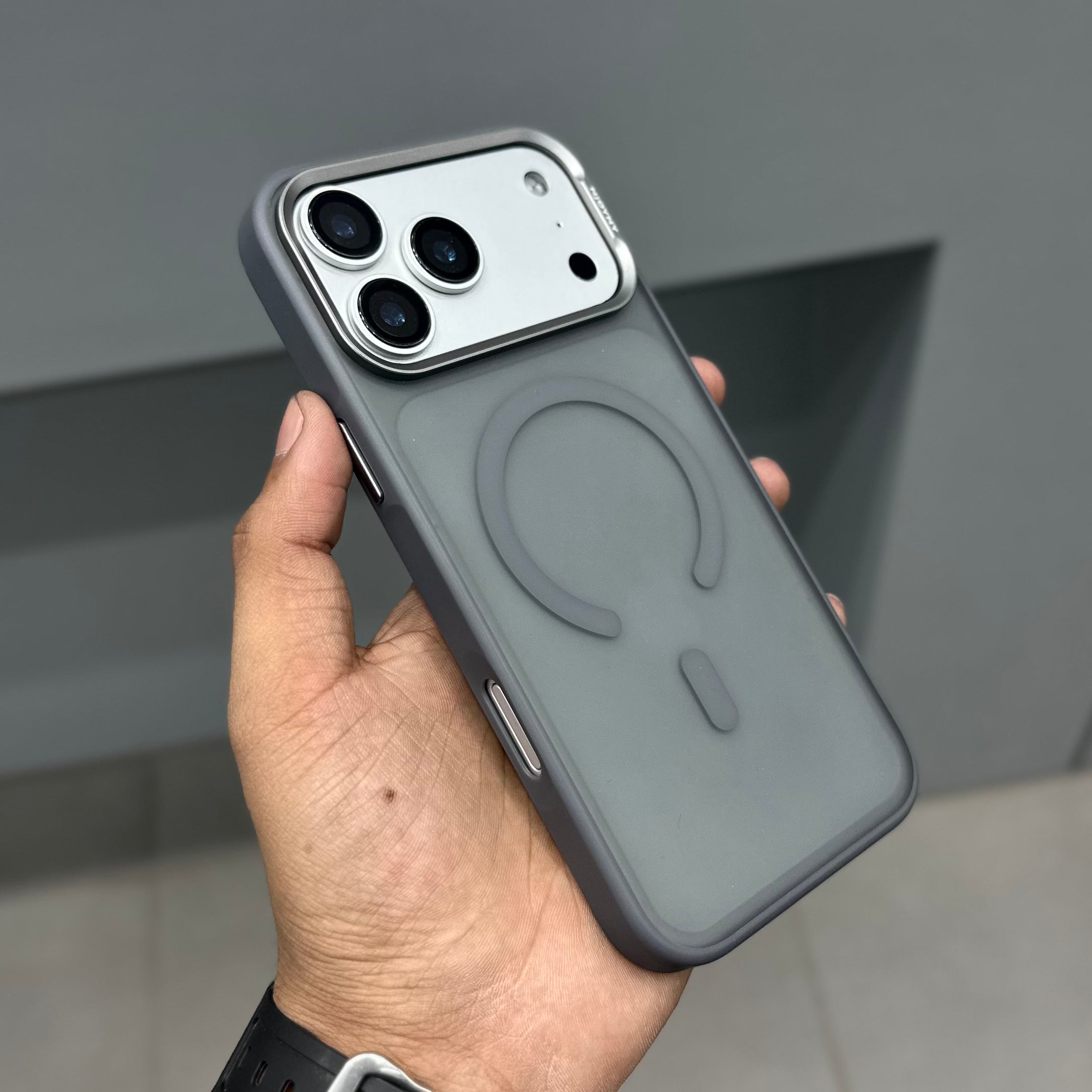 NY FROSTED SIDE SOFT CASE - GREY ( No. 2736 )