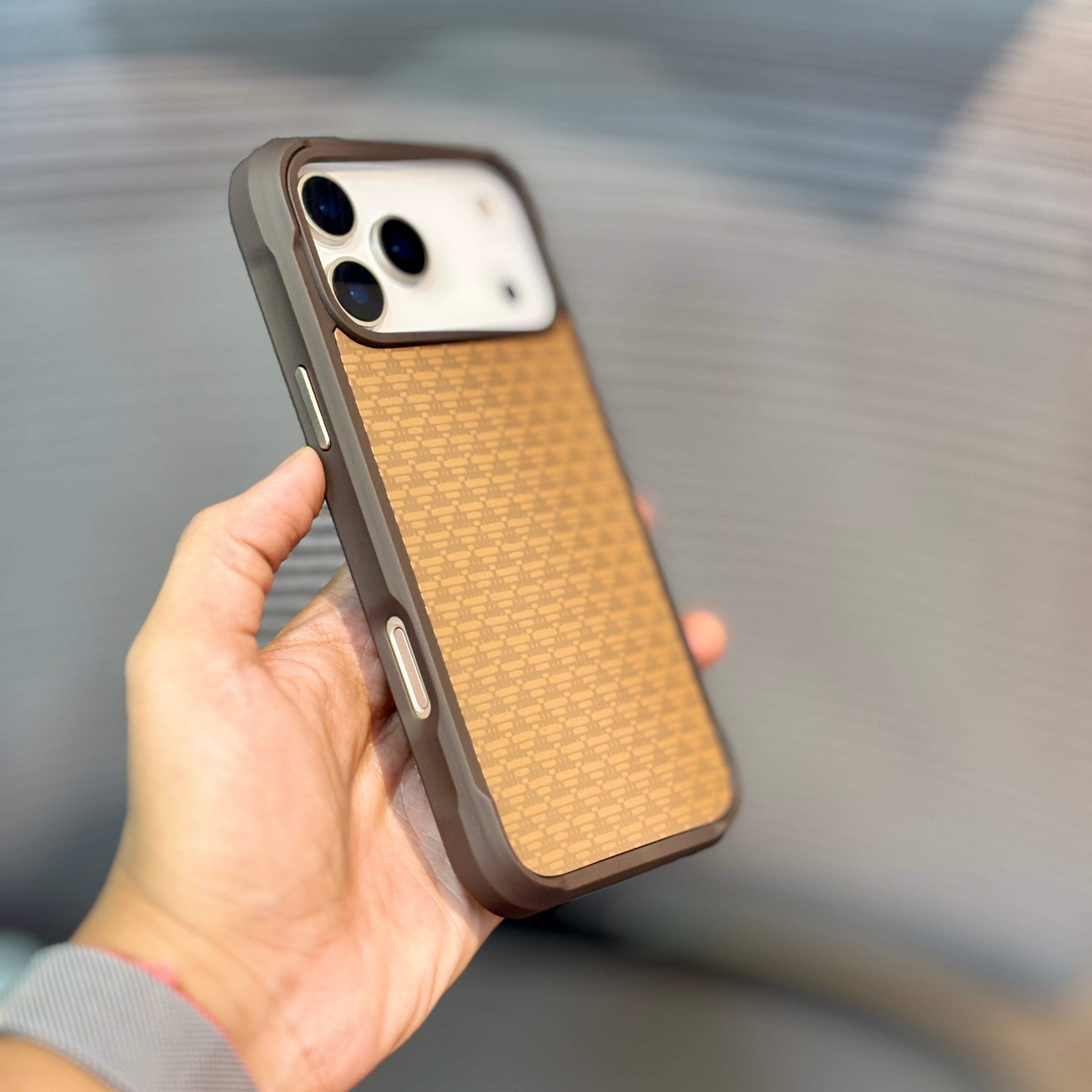 Protective Apple iPhone Back Cover - BronzeFiber MagSafe iPhone 16 Series Case - Style 2