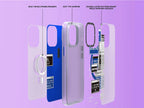 Protective Apple iPhone Back Cover - Youngkit Source Code Series Magnetic Safe Wireless Case for Apple iPhone 14 Pro Max | Blue - Style 5