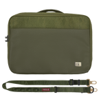 Santa Barbara Polo Matte PU Leather Macbook Bag For Macbook 13 Inch, 14 Inch (iPad 12.9, 13inch) (Green)