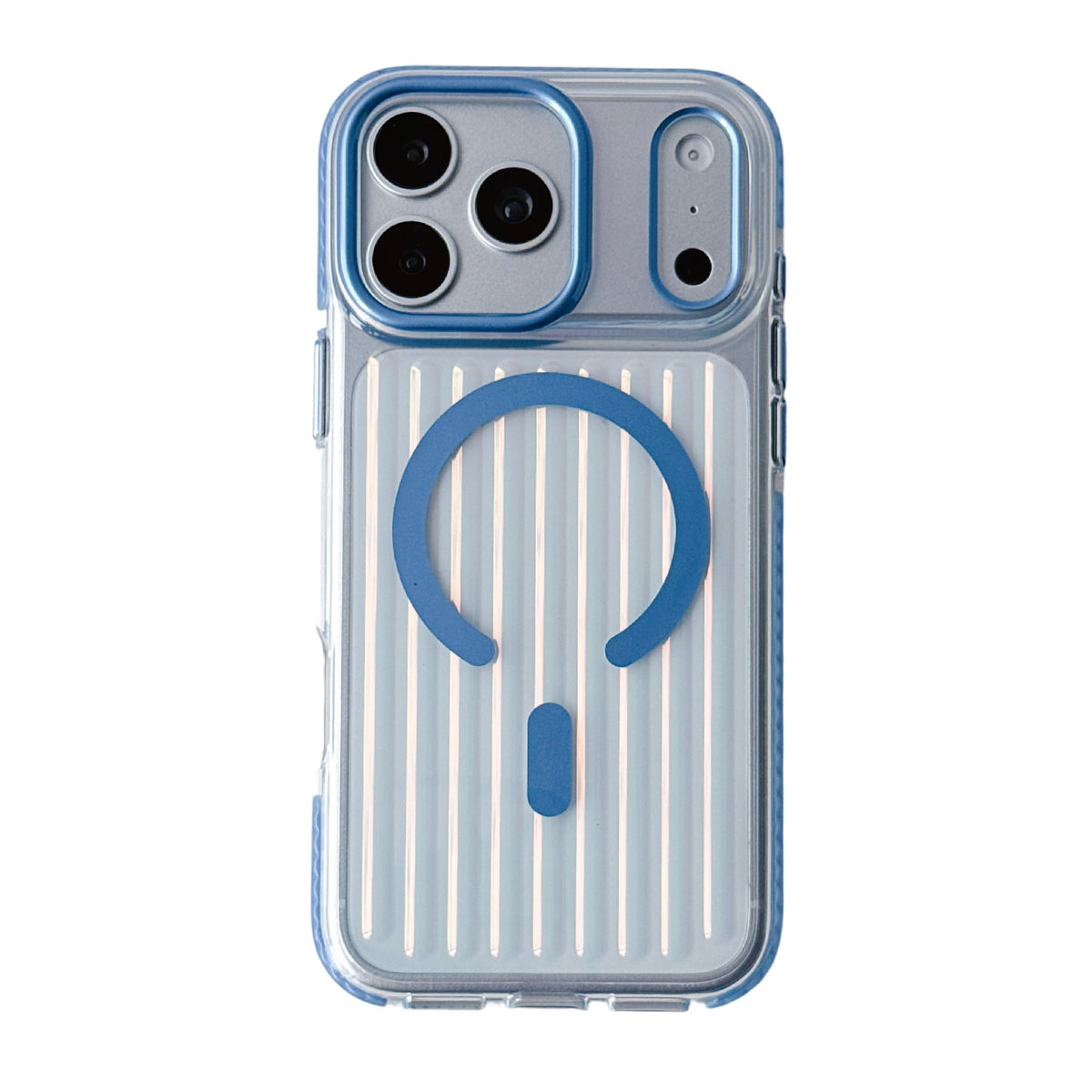 Glossy Aurora Reflection MagSafe Case for iPhone 17/18 Pro & Pro Max - iPhone 17 Pro / 18 Pro - Glacier Blue