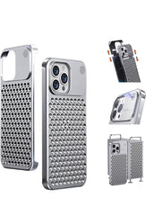 Metal Case [Aviation Aluminum Alloy] Ultra-Thin Frameless Protective Cases (Silver, Pro Max)