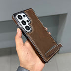 ICON LUXURY LEATHER STAND CASE SAMSUNG - BROWN ( No. 3056 ) Mobile Case by CoverMeUp - Style 3