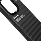 Protective Apple iPhone Back Cover - YOUNGKIT Luggage Series True Colour Case for iPhone 15 Pro (BLACK) - Style 2