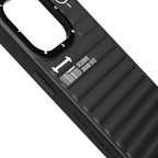 Protective Apple iPhone Back Cover - YOUNGKIT Luggage Series True Colour Case for iPhone 15 Pro Max (BLACK) - Style 3