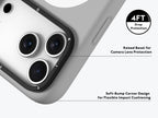 Protective Apple iPhone Back Cover - iPhone 17 Pro Max Case | YOUNGKIT Gel Creme Liquid Silicon Camera Stand Series (GREY) - Style 5